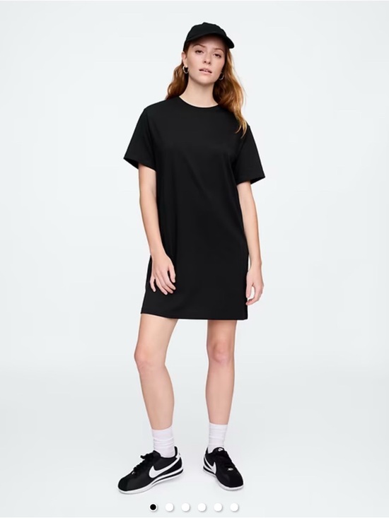 GAP Dresses & Skirts - 🆕 GAP Women's Relaced T-Shirt Dress Short Sleeve Black Small 4-6 S